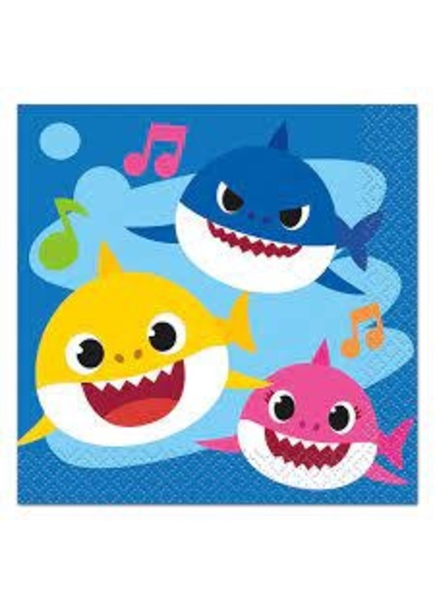 BABY SHARK 16  Luncheon Napkins
