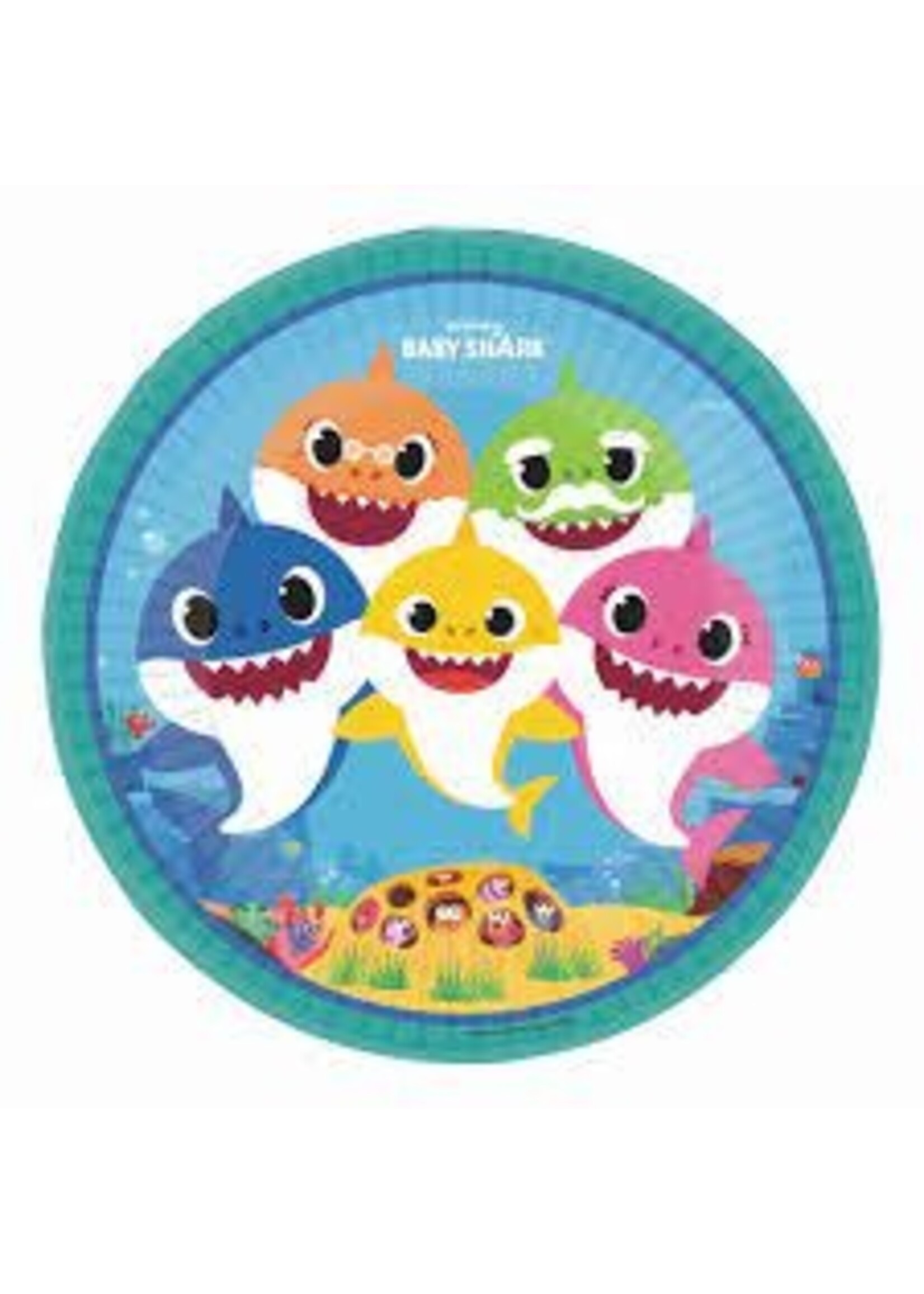 BABY SHARK 8  9" Plates