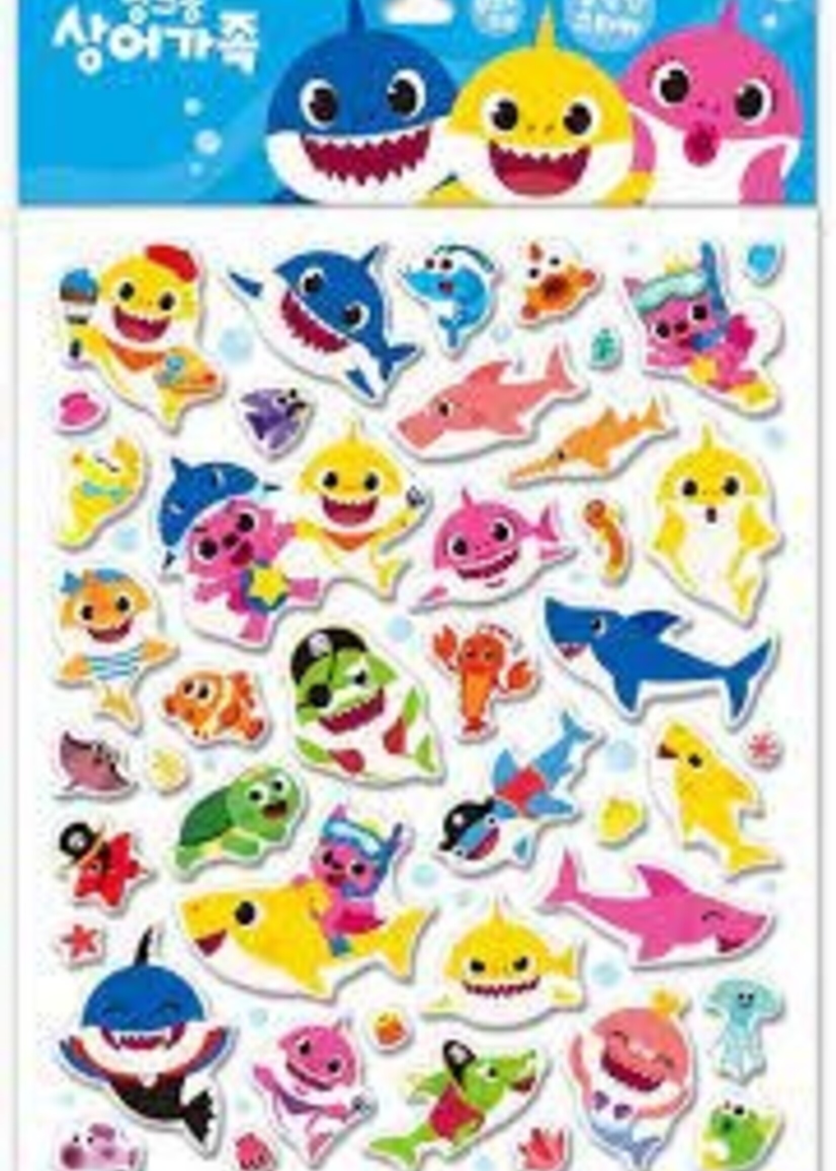 BABY SHARK 4  Sticker Sheets/Favors