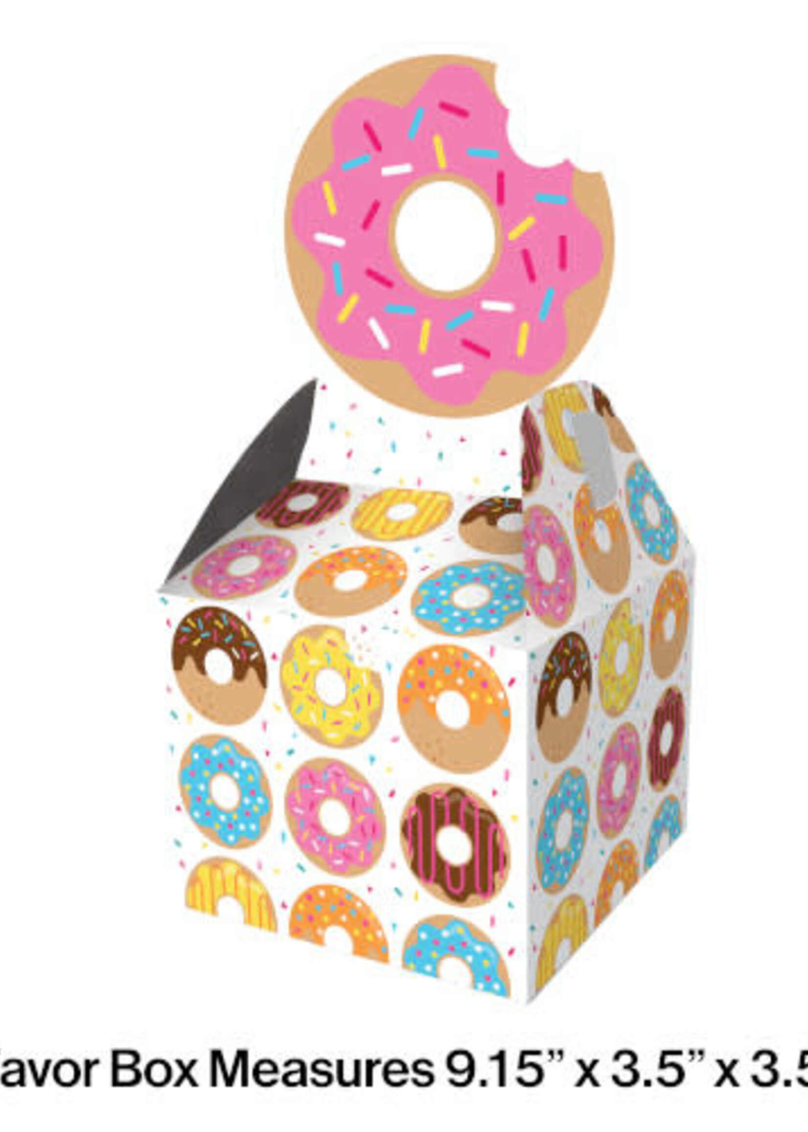 FAVOR BOX  8CT DONUT TIME