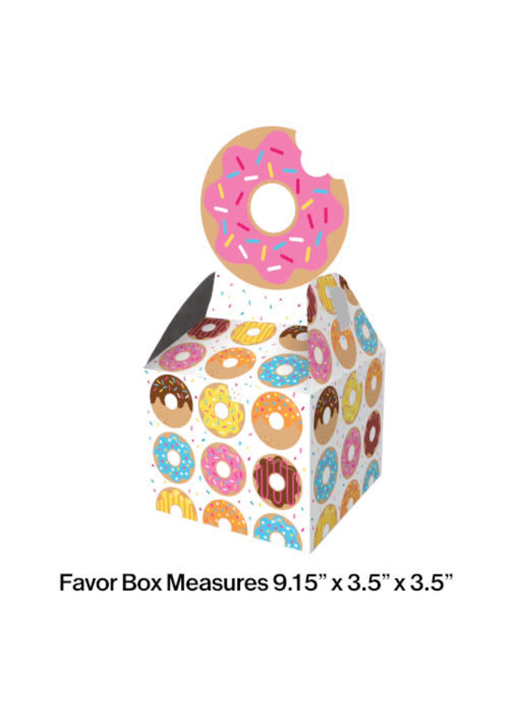FAVOR BOX  8CT DONUT TIME