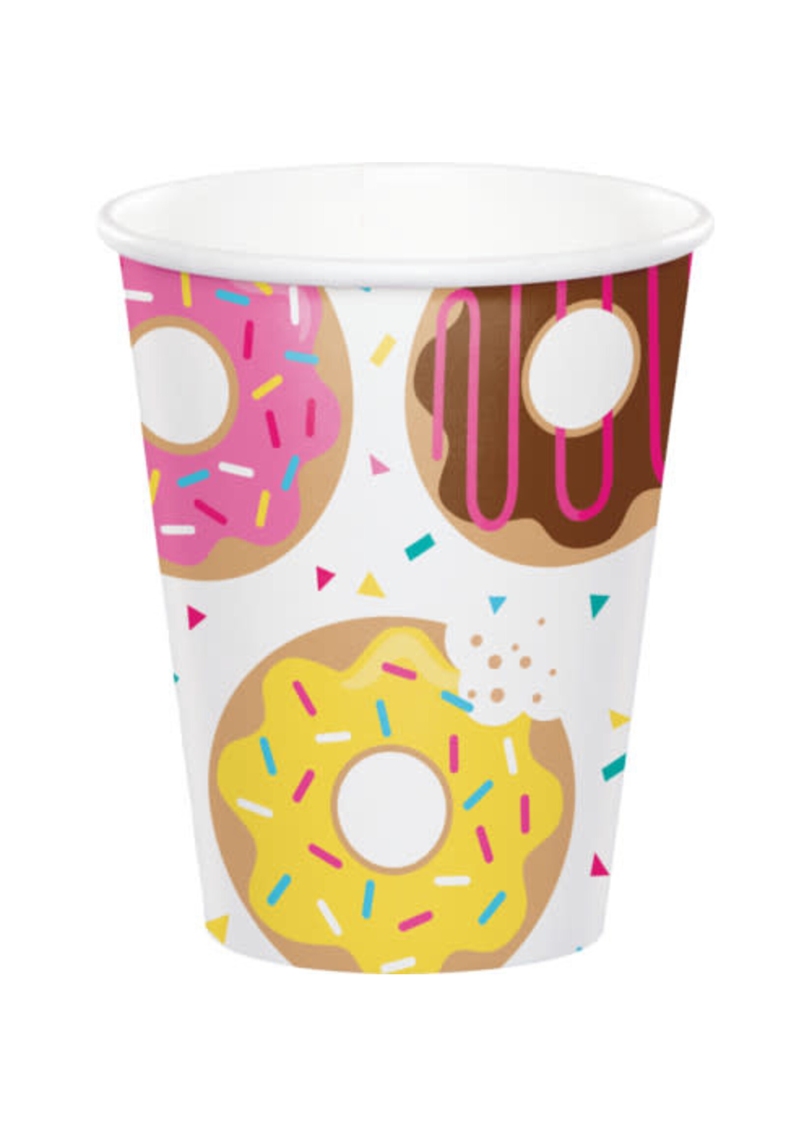 PAPER CUP 9OZ   8CT DONUT TIME