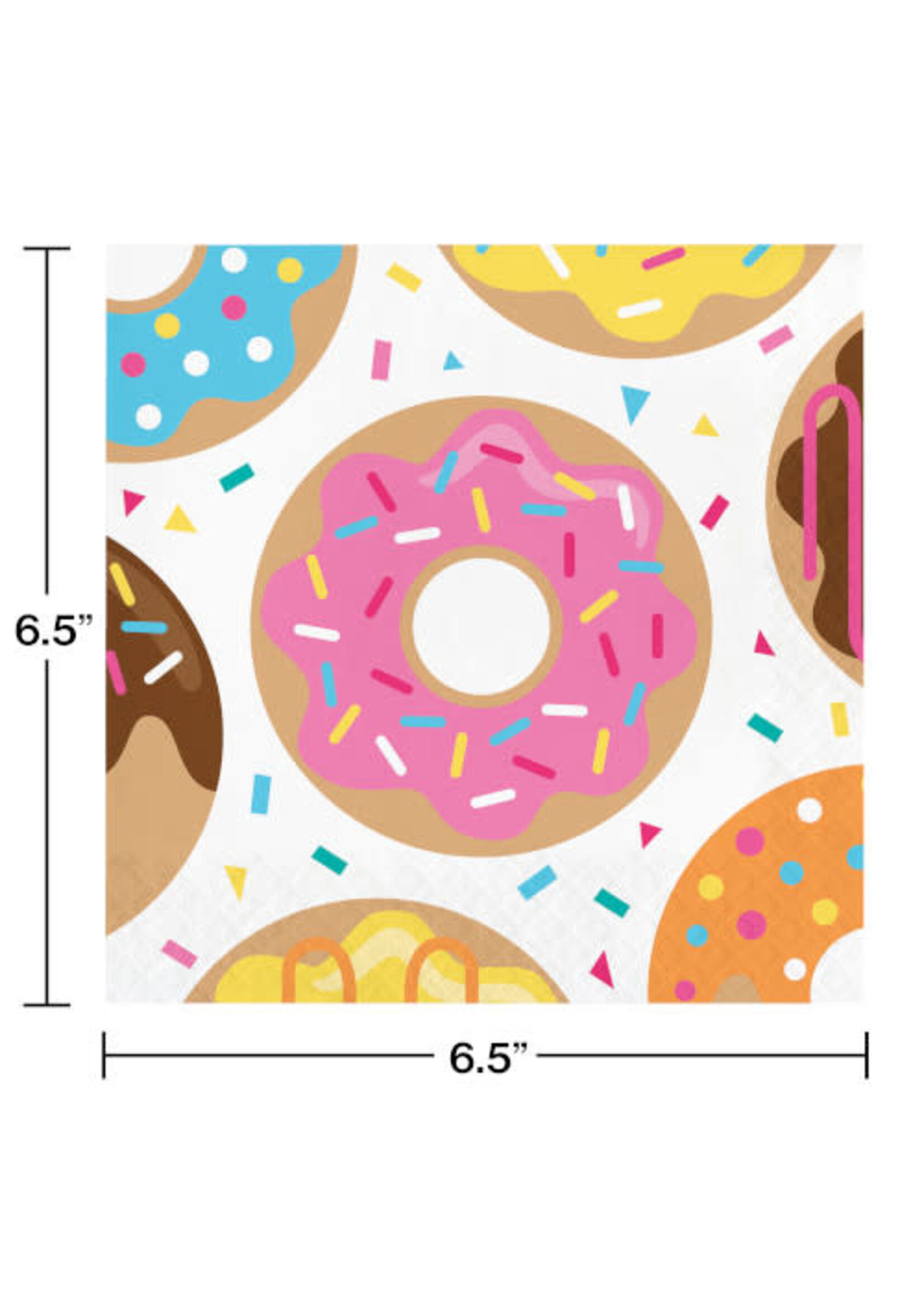 LUNCH NAPKINS 16CT 2P DONUT TIME