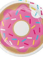 PAPER PLATE 7" 8CT DONUT TIME