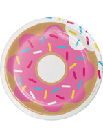 PAPER PLATE 7" 8CT DONUT TIME