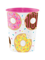 PLASTIC CUPS  16OZ 1CT DONUT TIME