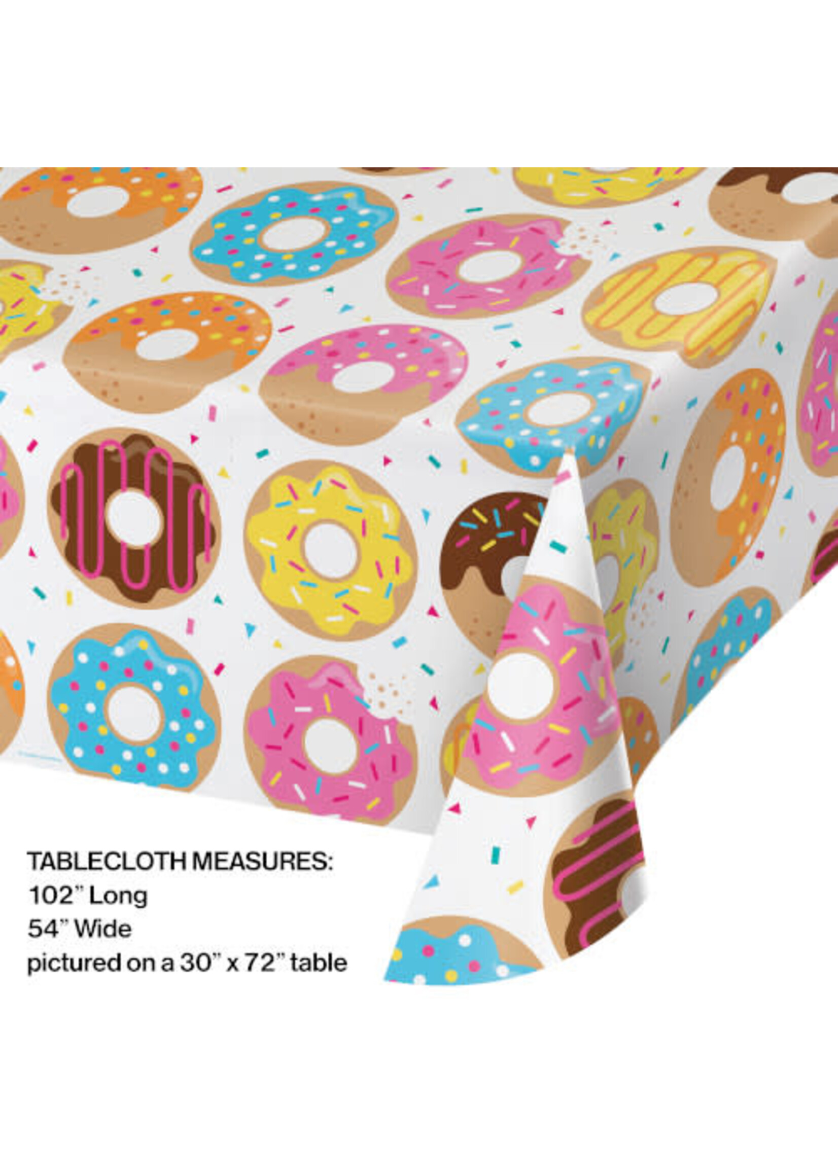 TABLE COVER 1CT 54X102 DONUT TIME