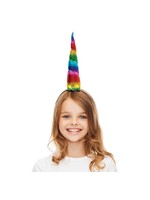 RAINBOW UNICORN HORN HEADBAND 7"