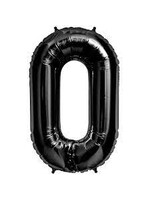 0 BLACK NUMBER BALLOON