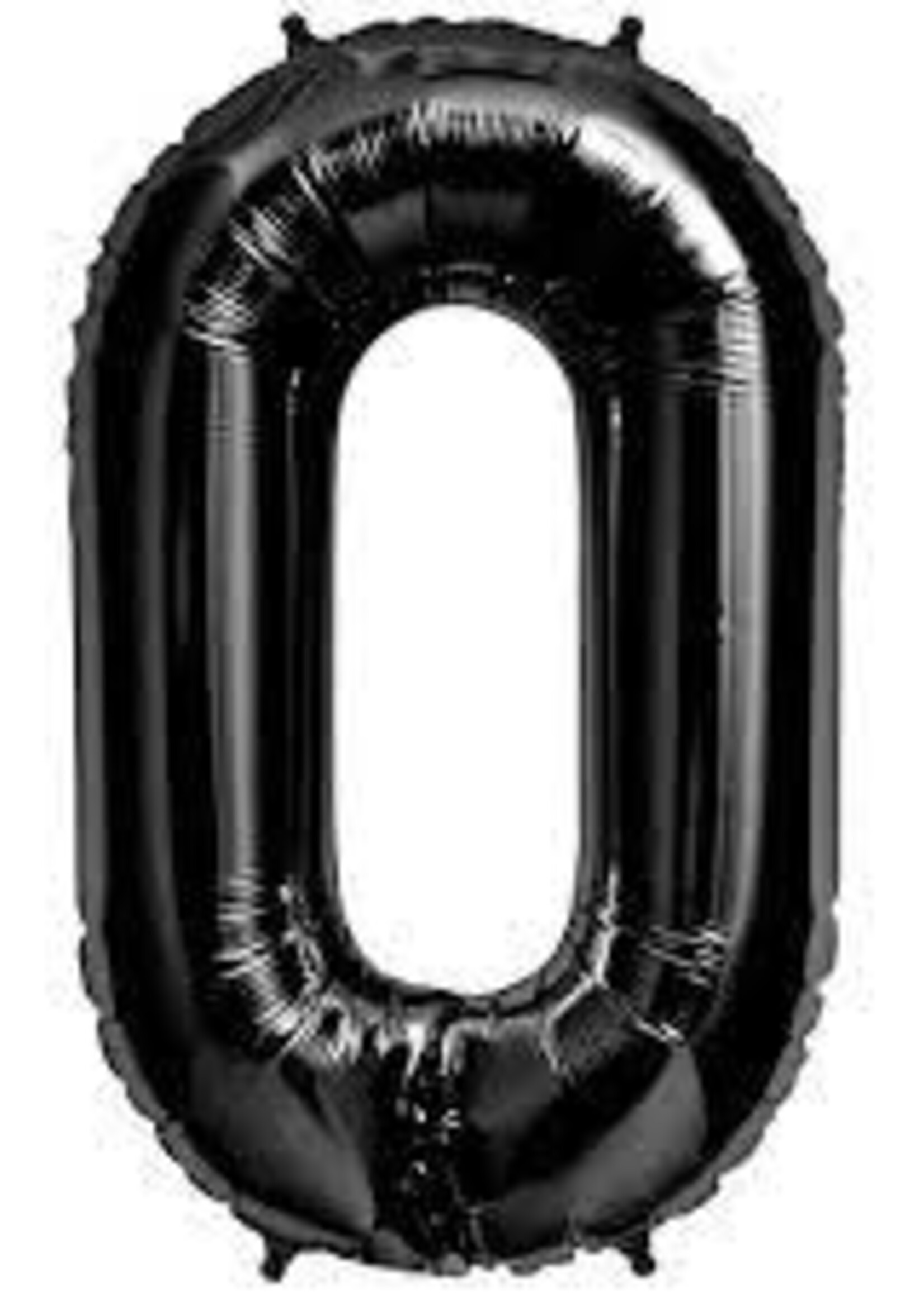 0 BLACK NUMBER BALLOON