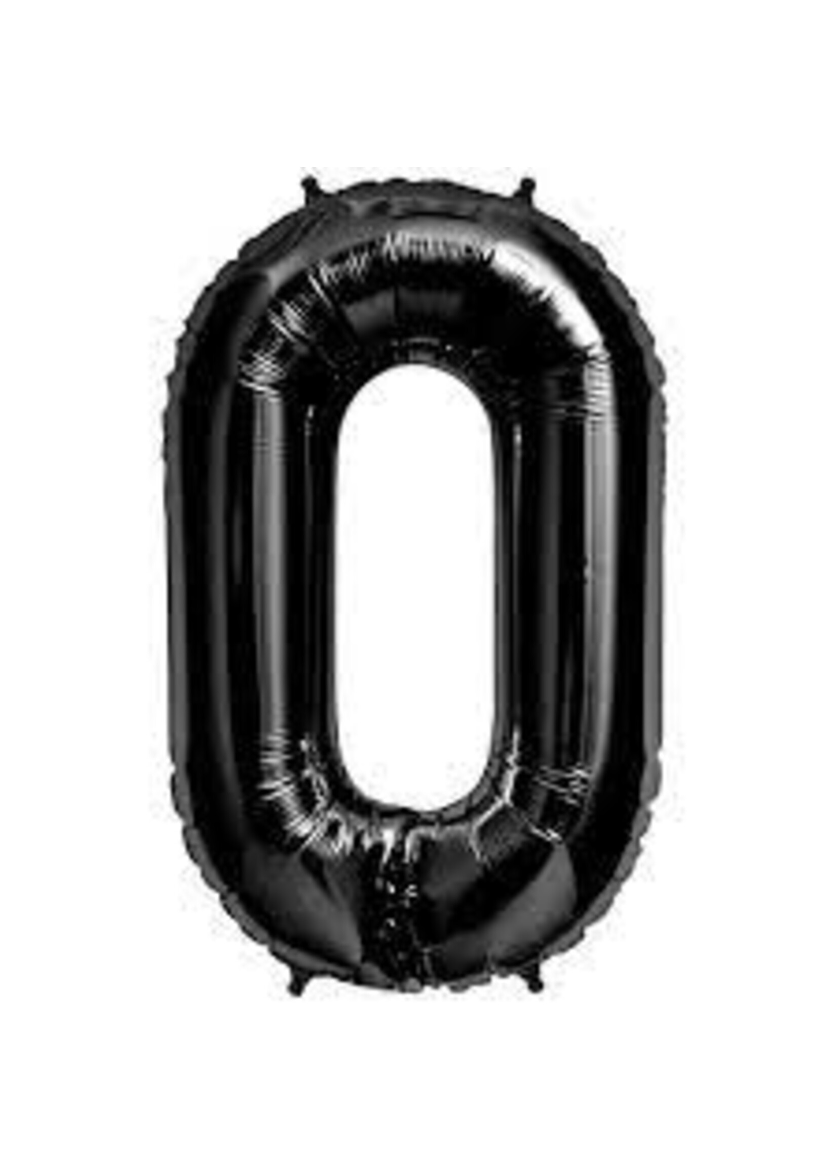 0 BLACK NUMBER BALLOON