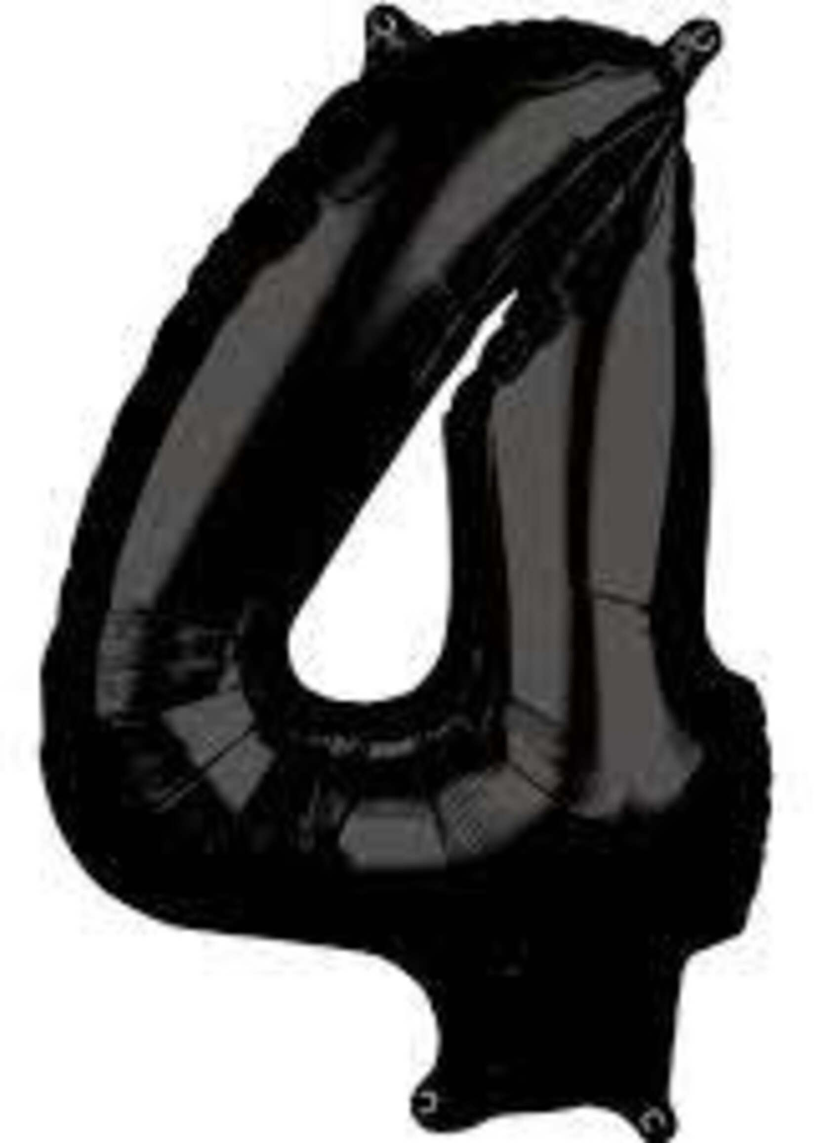 4 BLACK NUMBER BALLOON