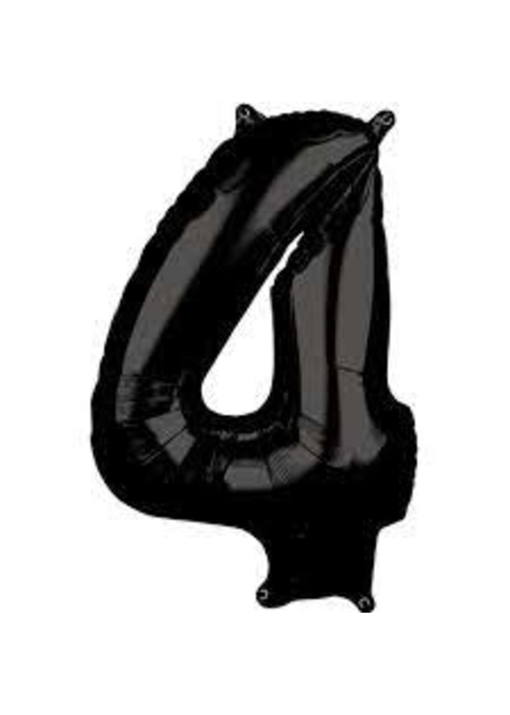 4 BLACK NUMBER BALLOON