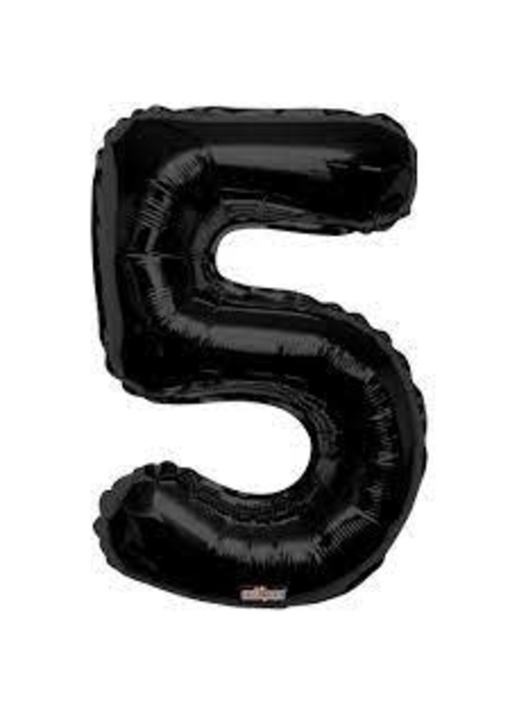 5 BLACK NUMBER BALLOON