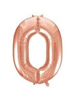 0 ROSE NUMBER BALLOON