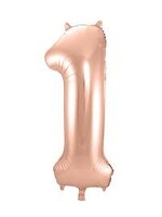 1 ROSE NUMBER BALLOON