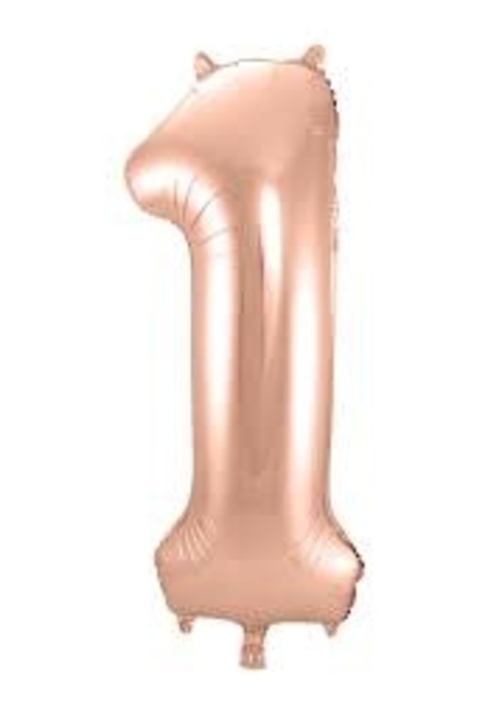 1 ROSE NUMBER BALLOON