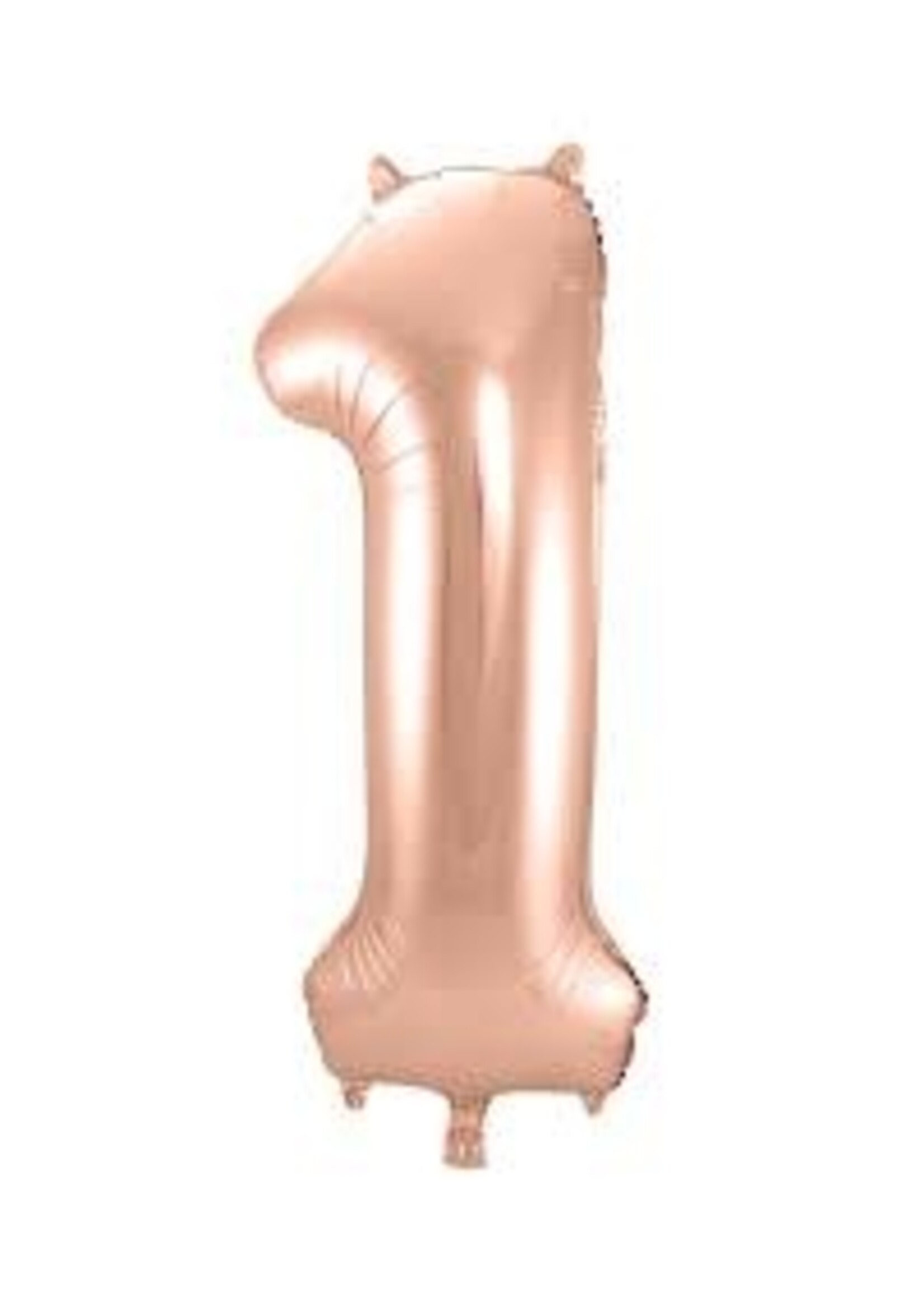 1 ROSE NUMBER BALLOON