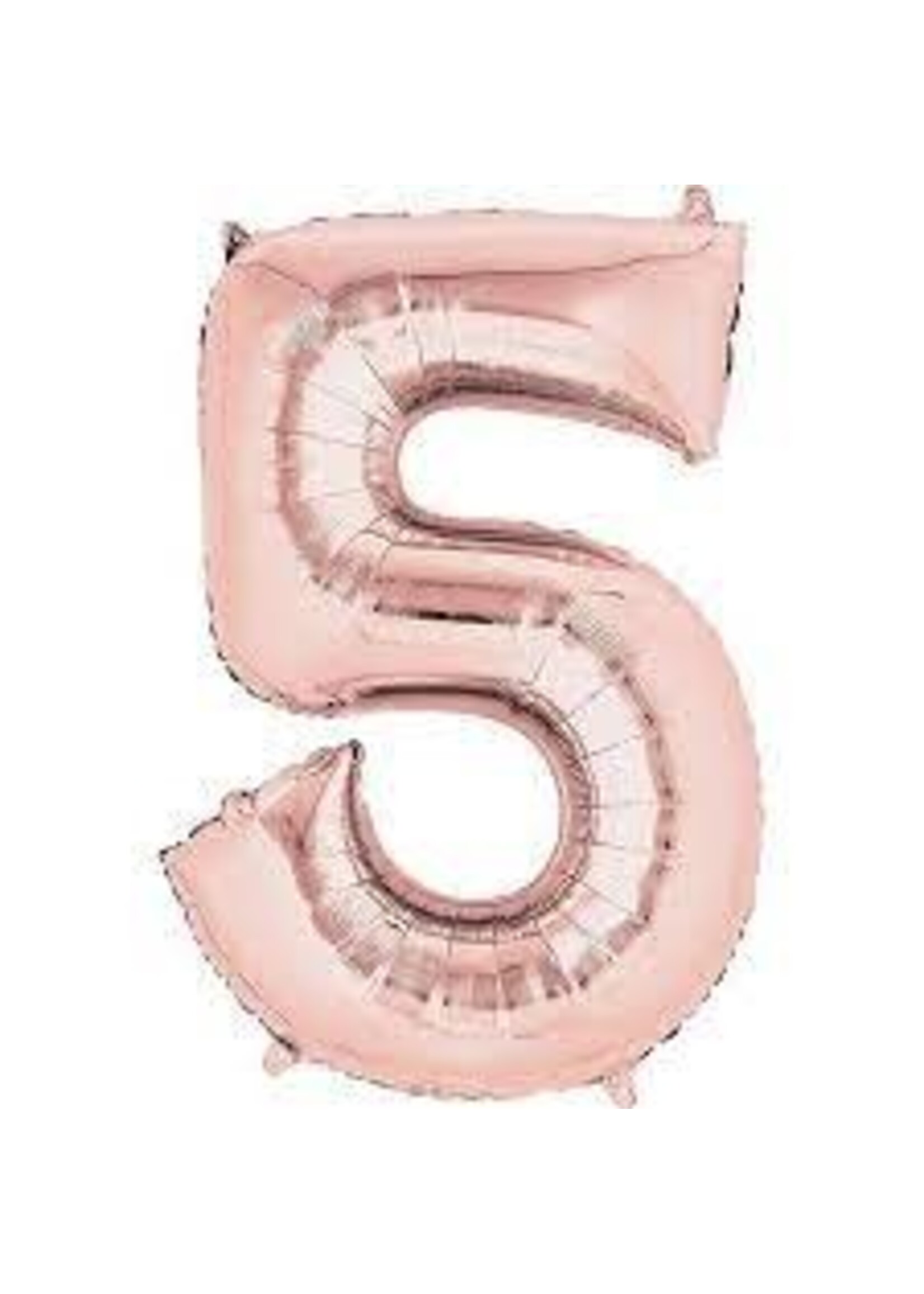 5 ROSE NUMBER BALLOON