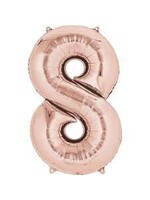 8 ROSE NUMBER BALLOON