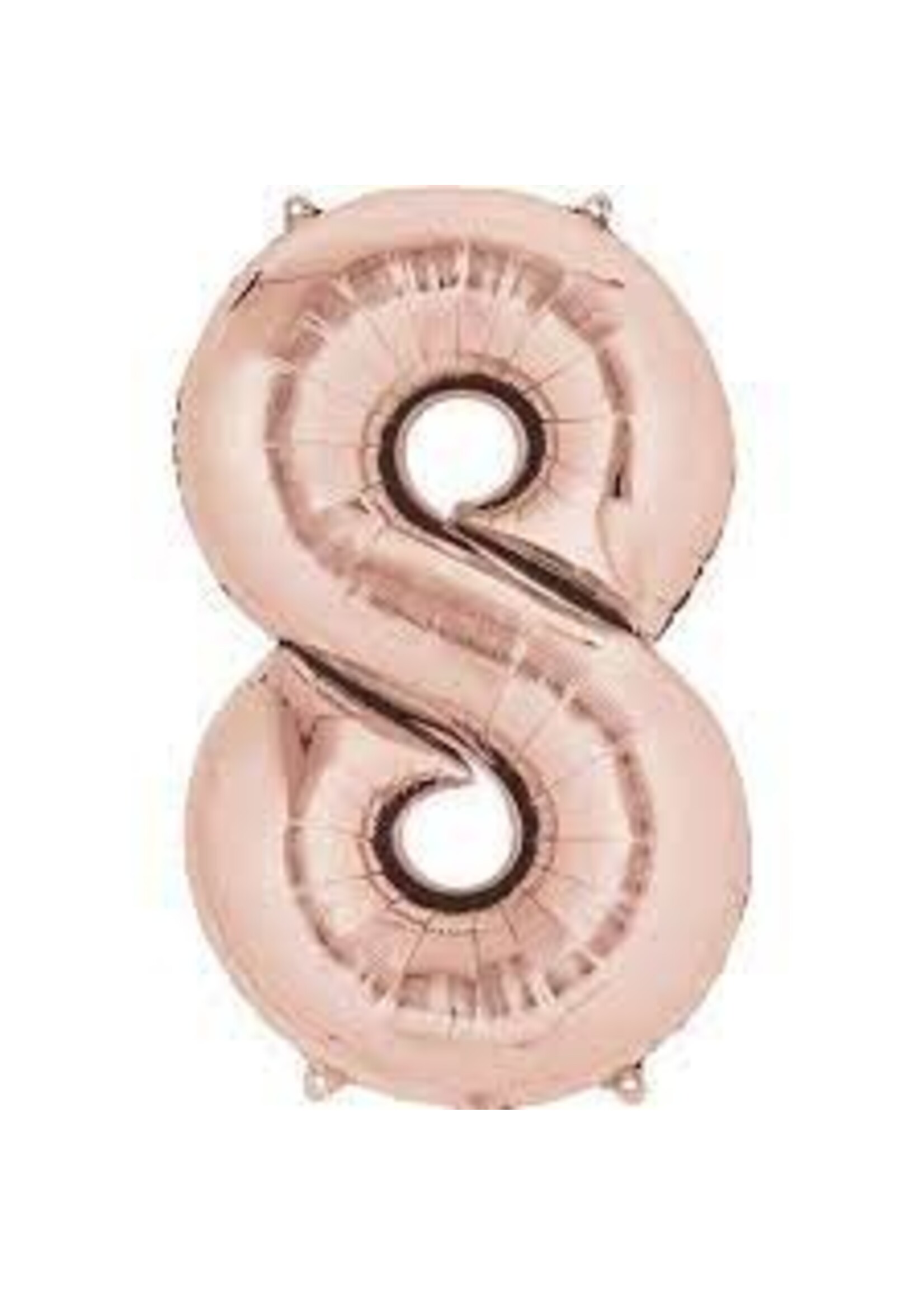 8 ROSE NUMBER BALLOON