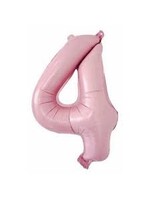 4 BABY PINK NUMBER BALLOON