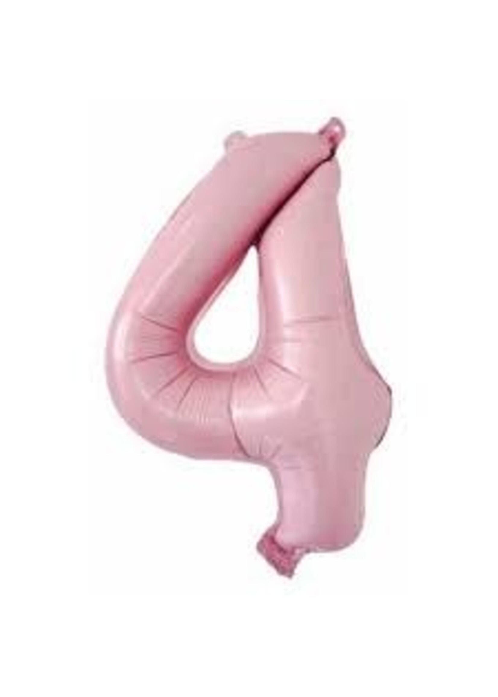 4 BABY PINK NUMBER BALLOON