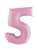5 BABY PINK NUMBER BALLOON