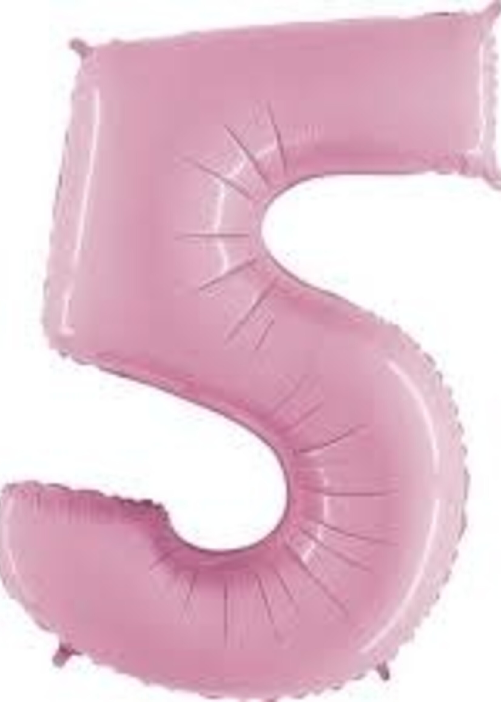 5 BABY PINK NUMBER BALLOON
