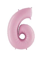 6 BABY PINK NUMBER BALLOON