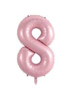 8 BABY PINK NUMBER BALLOON