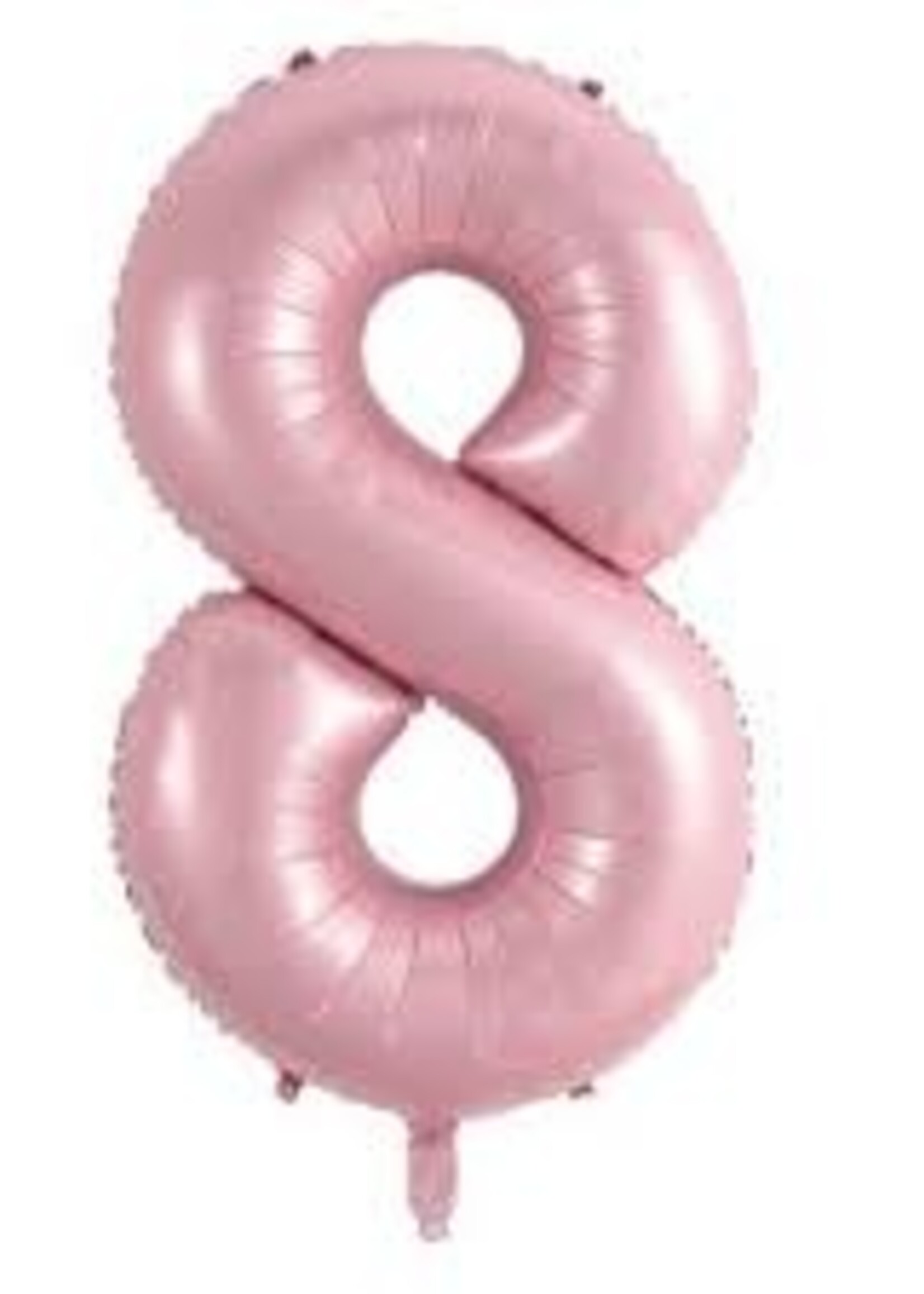 8 BABY PINK NUMBER BALLOON