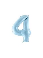 4 BABY BLUE NUMBER BALLOON