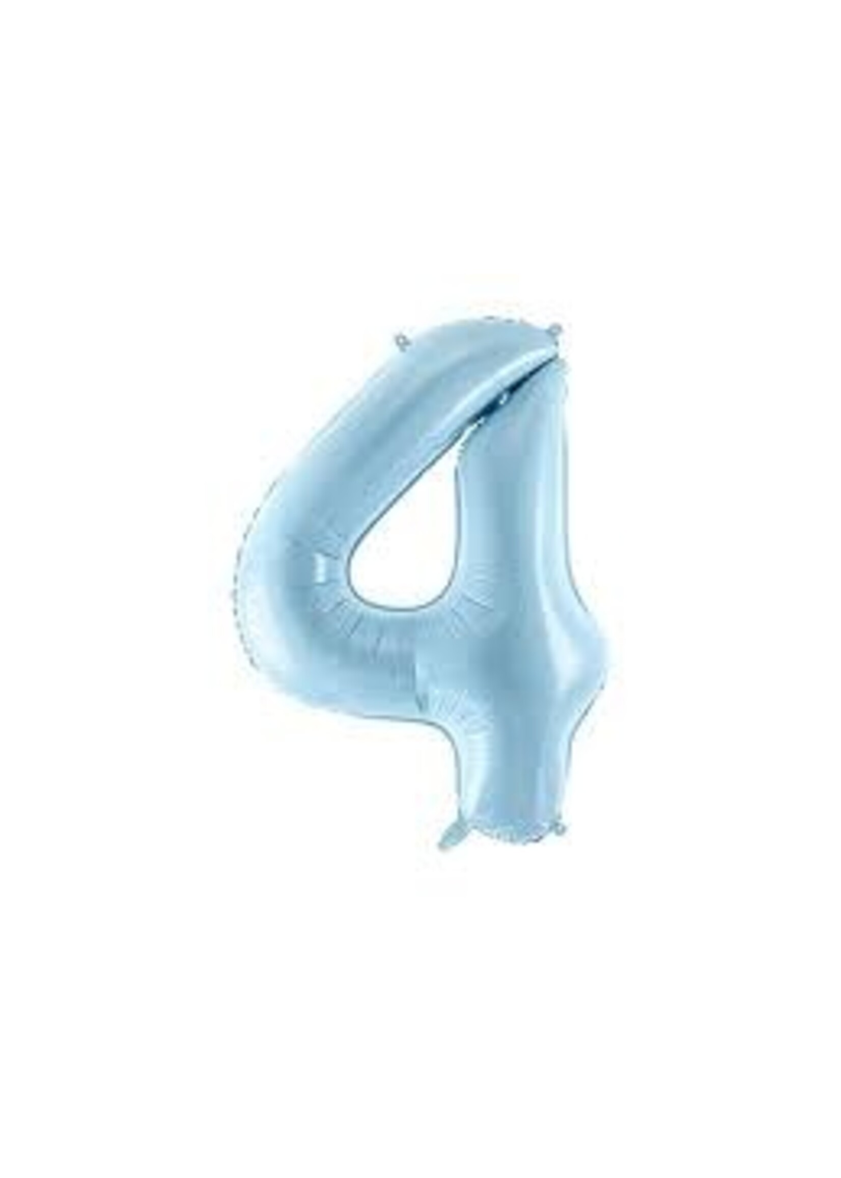 4 BABY BLUE NUMBER BALLOON