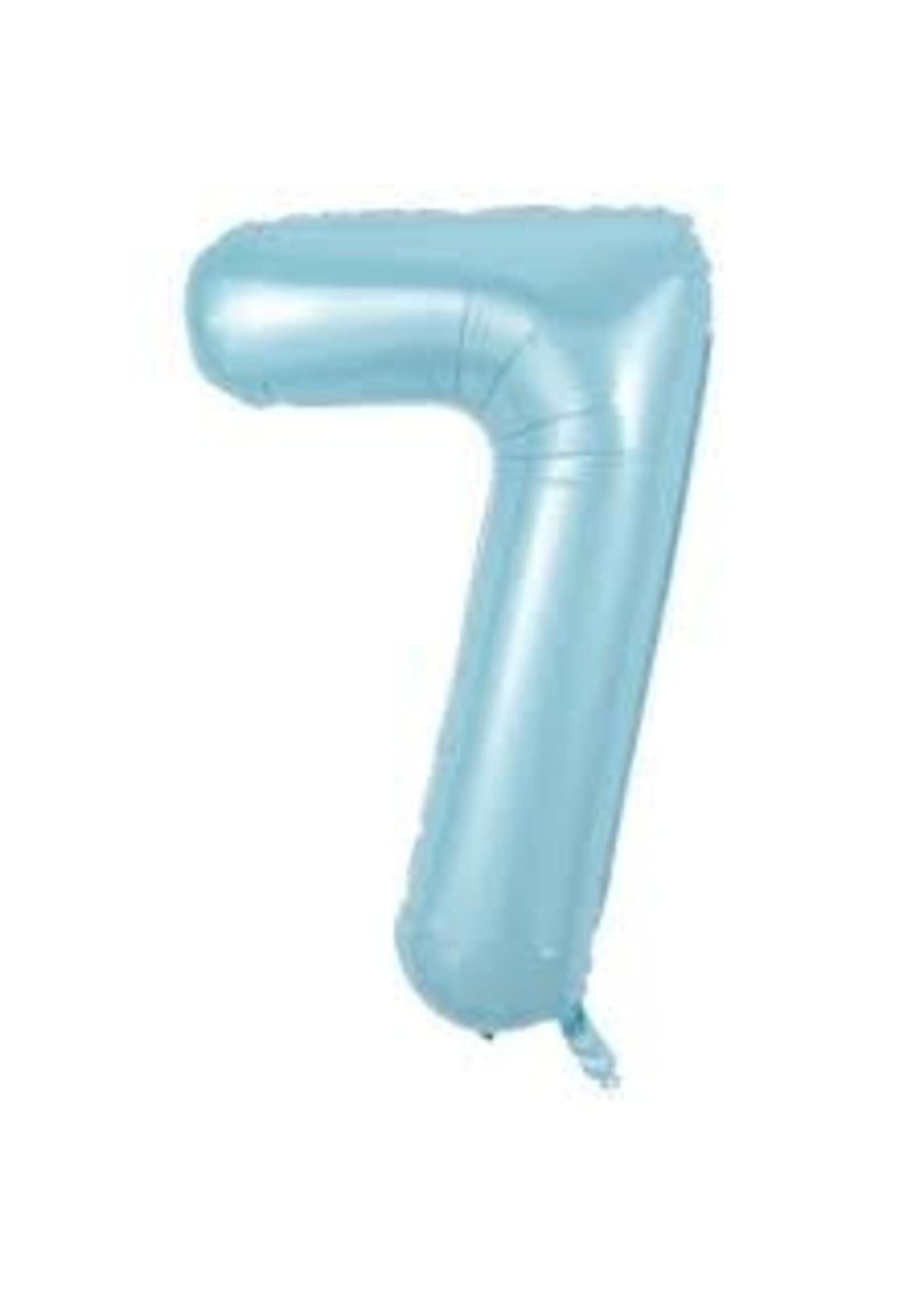 7 BABY BLUE NUMBER BALLOON