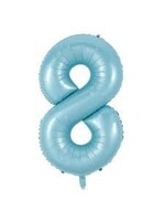 8 BABY BLUE NUMBER BALLOON