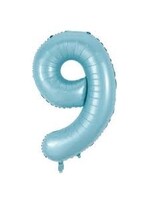 9 BABY BLUE NUMBER BALLOON