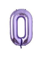 0 PURPLE NUMBER BALLOON
