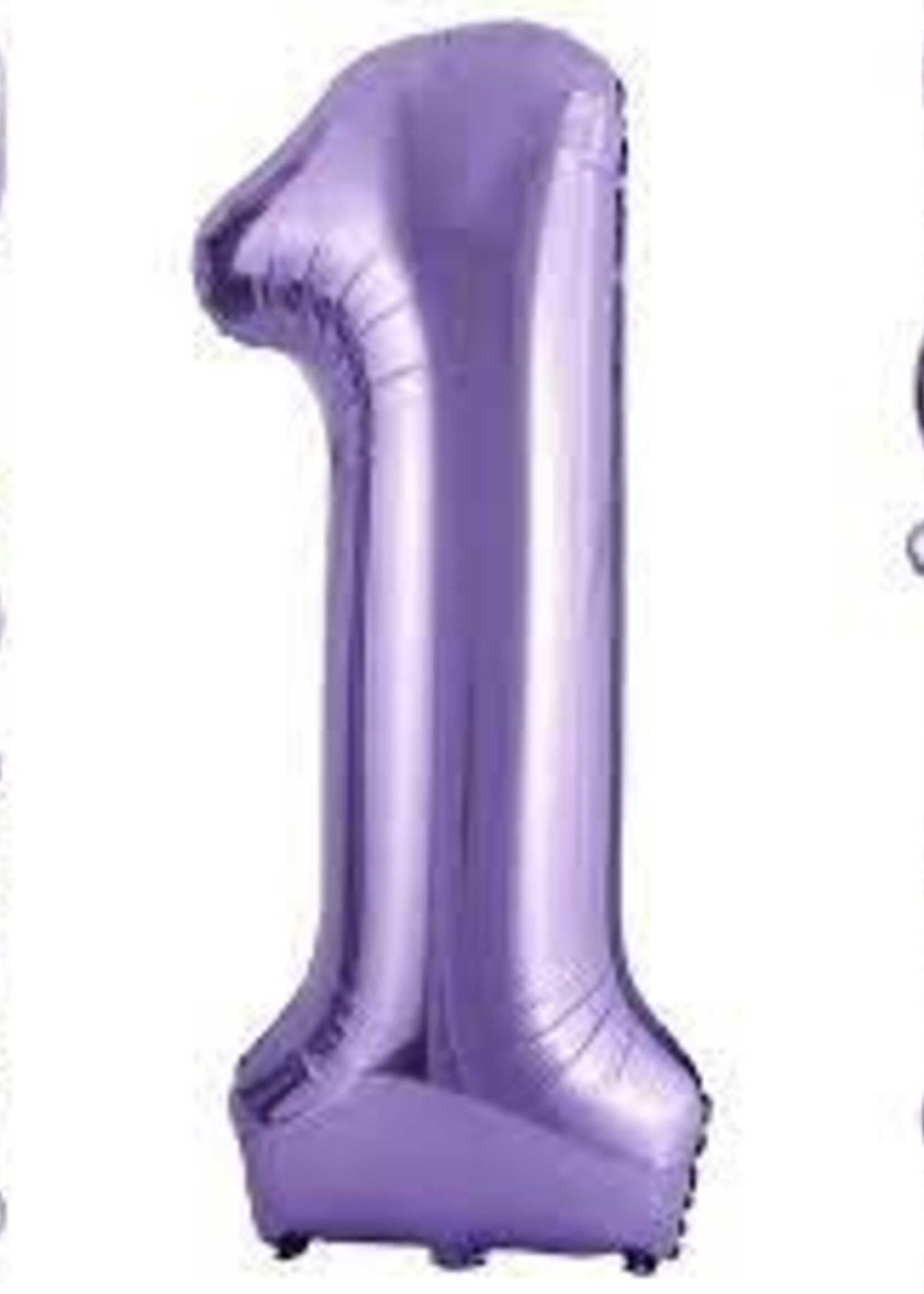1 PURPLE NUMBER BALLOON