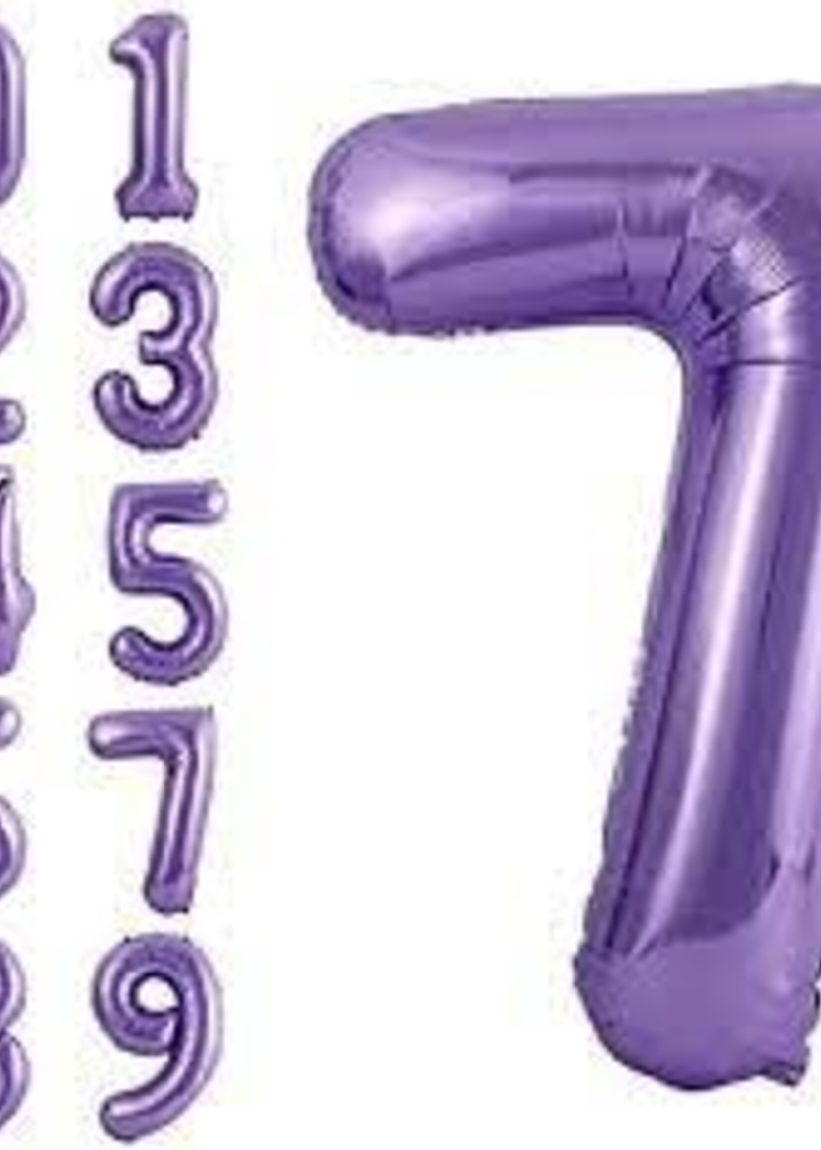 7 PURPLE NUMBER BALLOON