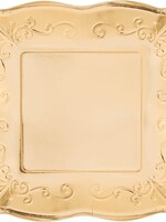 PAPER PLATE 8CT GOLD