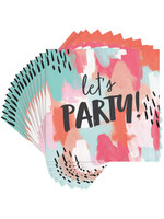 BEVERAGE NAPKINS 24CT LETS PARTY