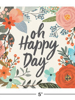 BEVERAGE NAPKINS 24CT OH HAPPY DAY