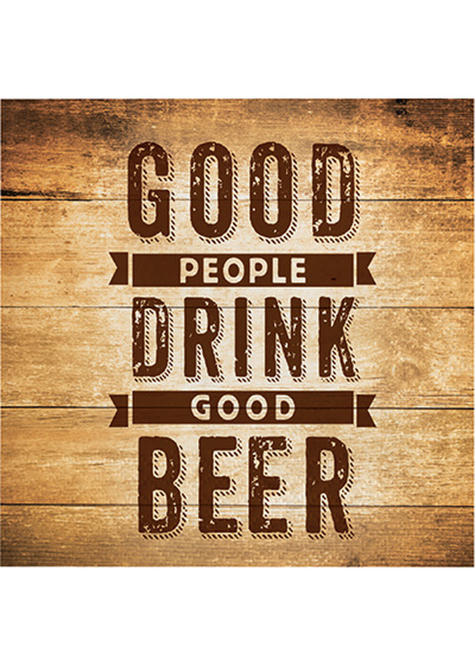 Napkin 9”   16CT  BEER QUOTE