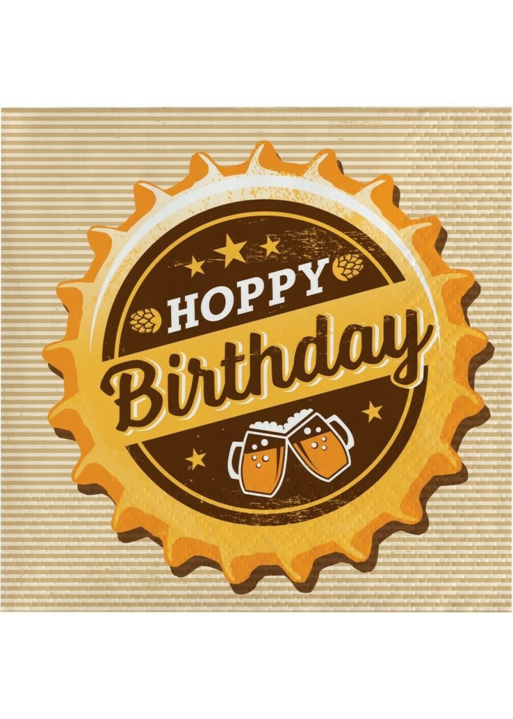 Napkin 9”   16CT 2P HOPPY BD BKF