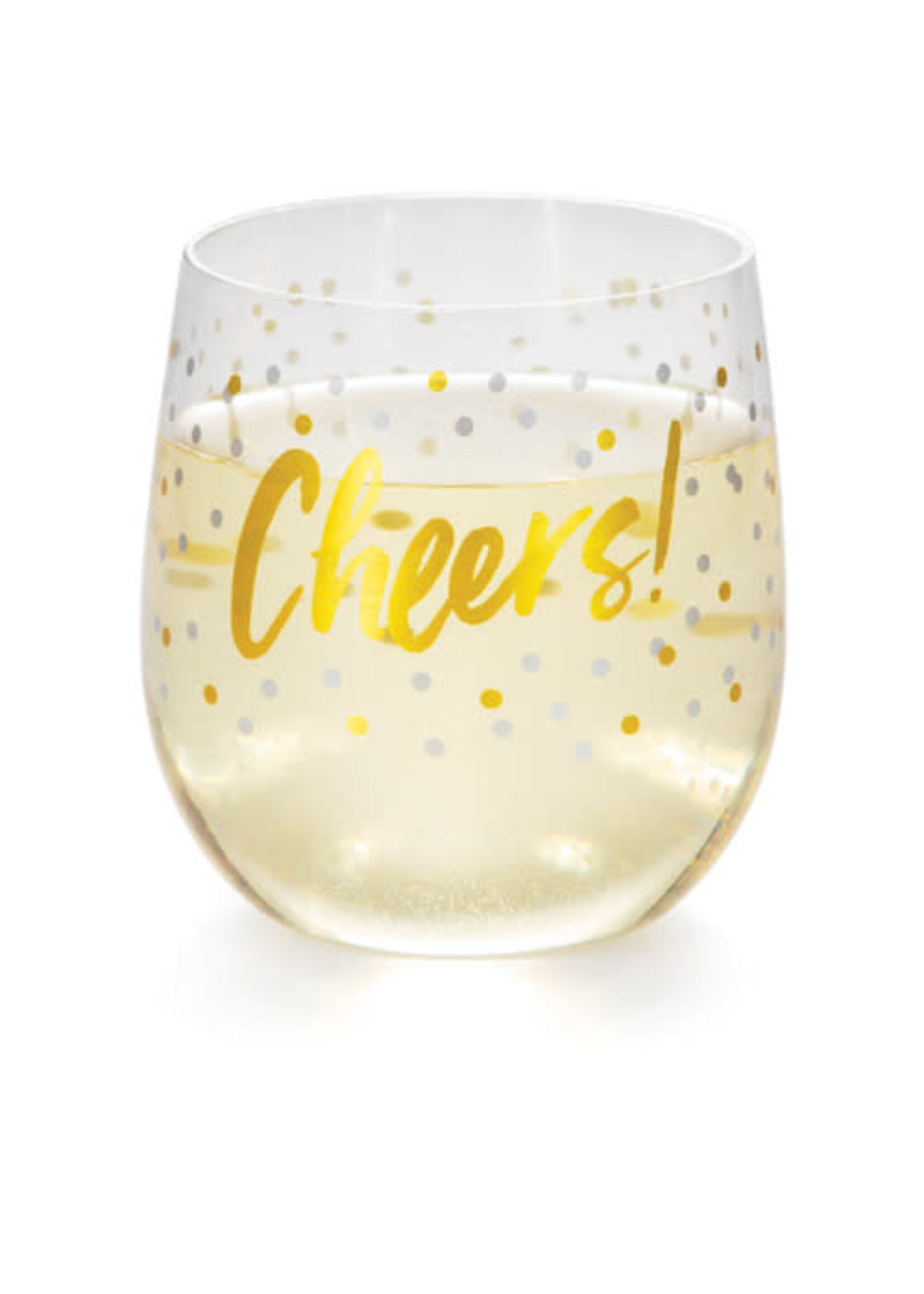 14oz. PLASTIC WINE CUP, CHEERS