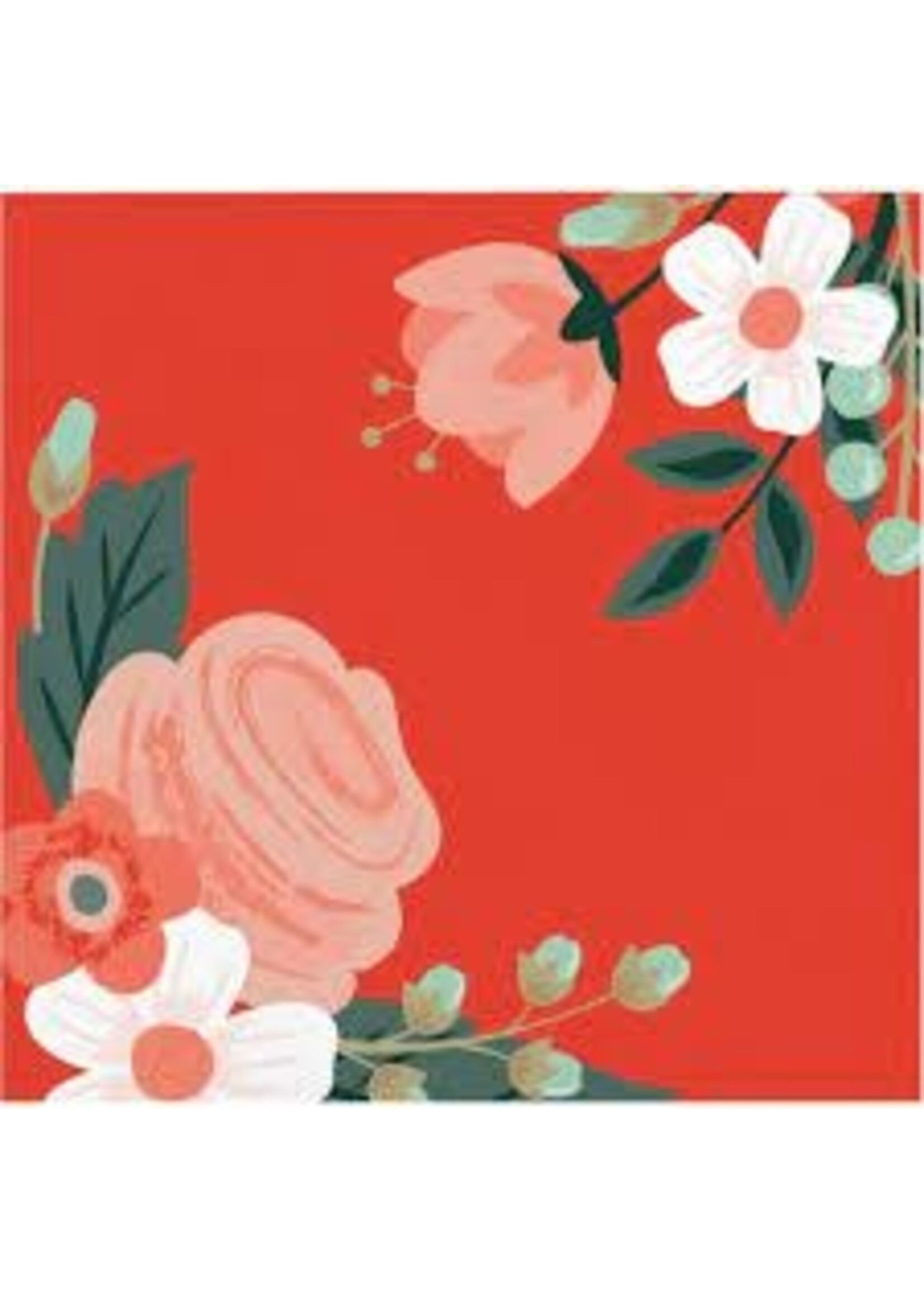 BEVERAGE NAPKINS 24CT MODERN FLORAL BOLD