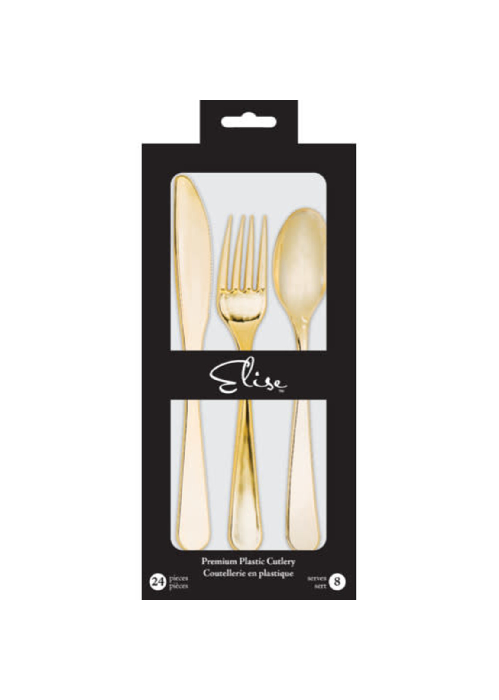 PLASTIC 24CT CUTLURY ELISE GOLD