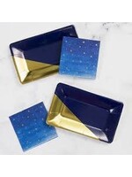 PLATE RECT FOIL 8CT/ NAVY
