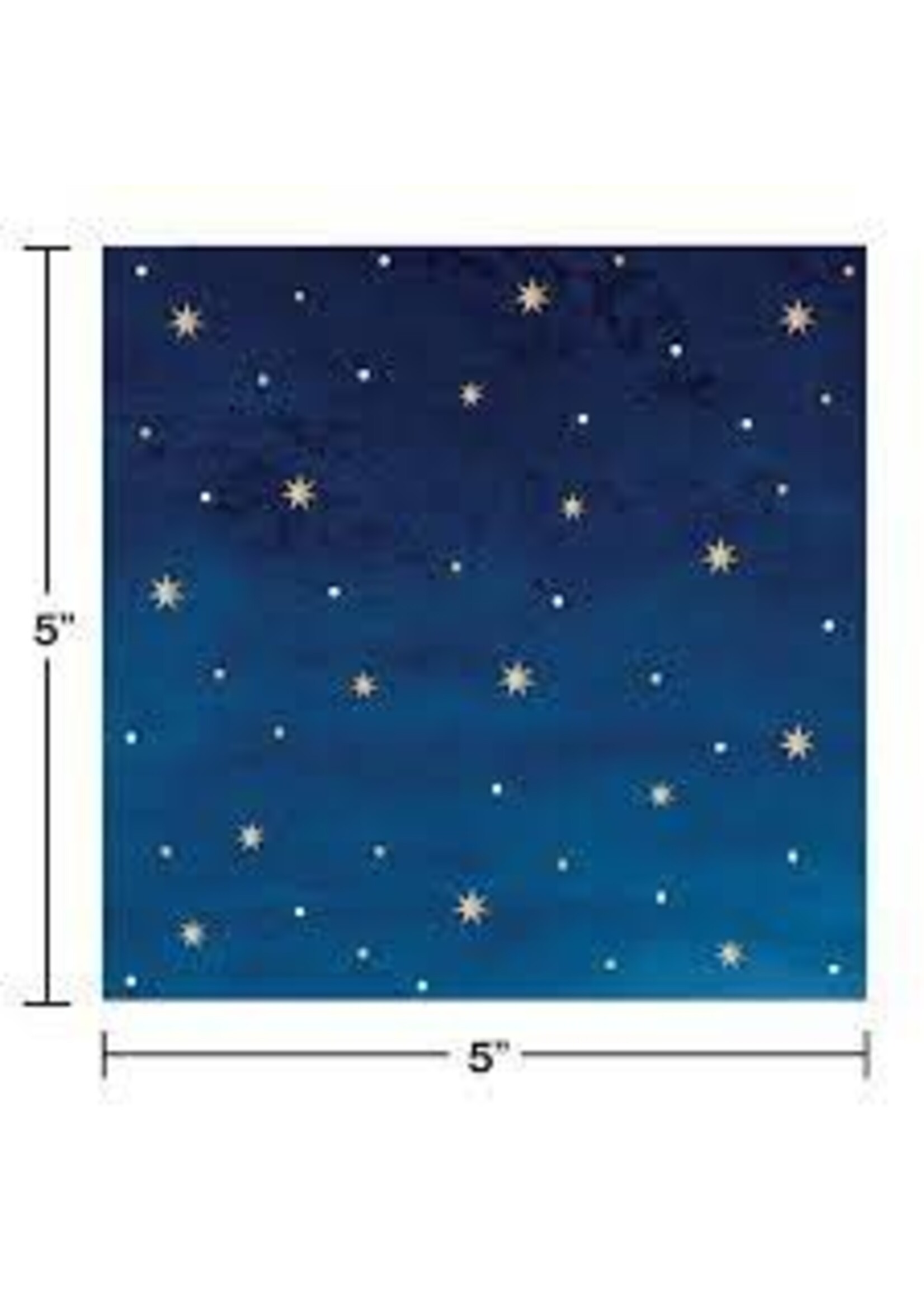 BEVERAGE NAPKIN 24CT STARS